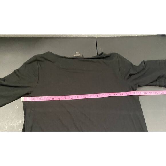 J Jill Small Wearever Collection Black Dress Long Sleeve Lace Midi Business - Picture 7 of 8